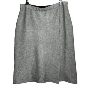 Milano Grey Front Slit Skirt Size Large